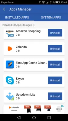 Fast App Cache Cleaner android App screenshot 1